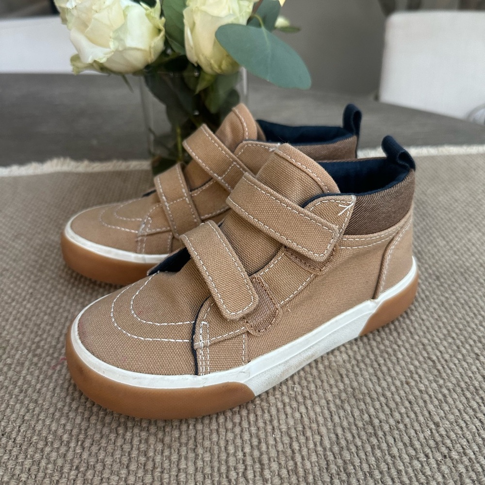 Old Navy Tan Kids Sneakers with Velcro